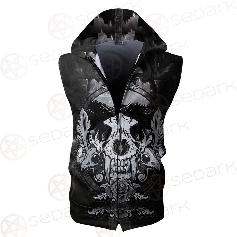 Mirror The Devil SED-0095 Zip Sleeveless Hoodie