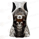 Skull Overshadow SED-0096 Hollow Out Tank Top