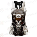 Skull Overshadow SED-0096 Hollow Out Tank Top