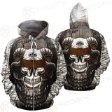 Skull Overshadow SED-0096 Zip-up Hoodies