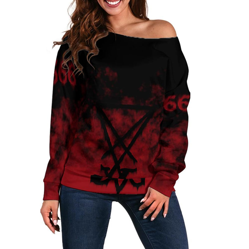 Baphomet SED-0098 Off Shoulder Sweaters