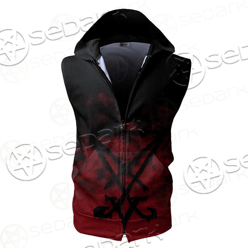 Baphomet SED-0098 Zip Sleeveless Hoodie