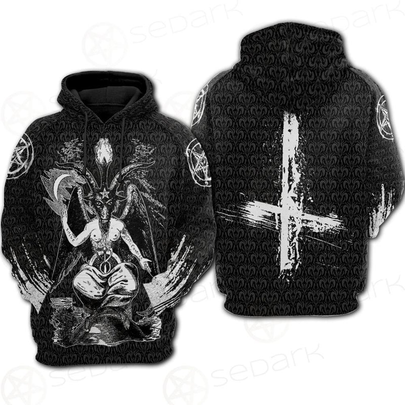 Lucifer Pentagram SED-0099 Hoodie Raglan