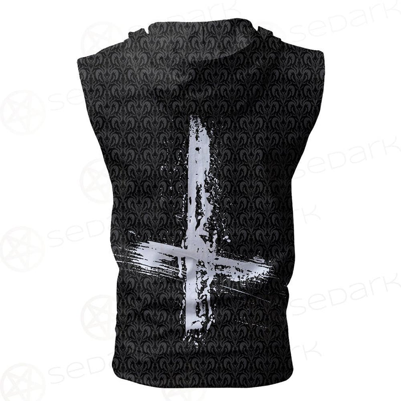 Lucifer Pentagram SED-0099 Zip Sleeveless Hoodie