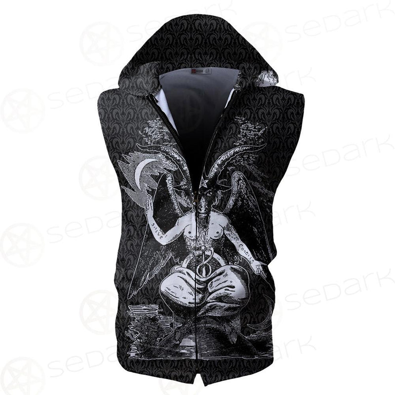 Lucifer Pentagram SED-0099 Zip Sleeveless Hoodie