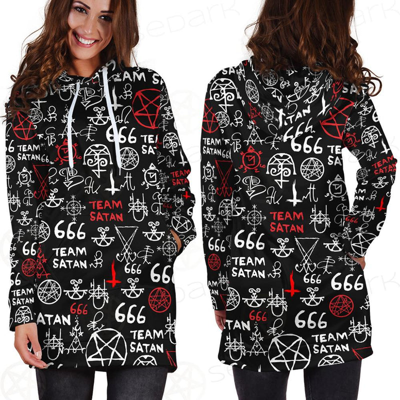 Hail Satan SED-0100 Hoodie Dress