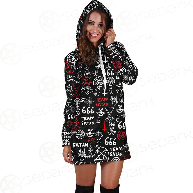 Hail Satan SED-0100 Hoodie Dress