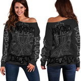 Satan Beyond Death SED-0101 Off Shoulder Sweaters