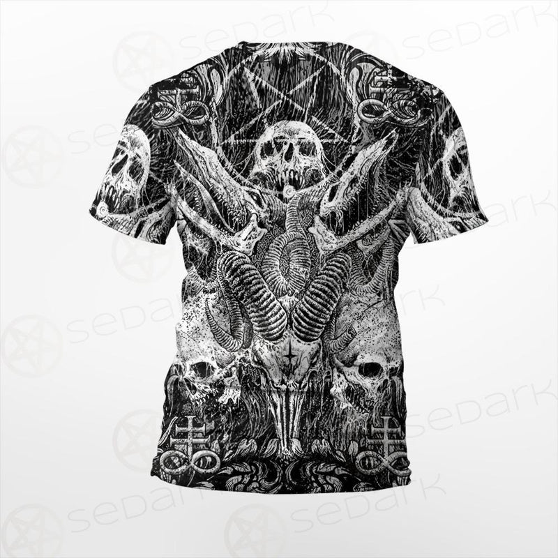 Satan and SKULL SED-0102 Unisex T-shirt