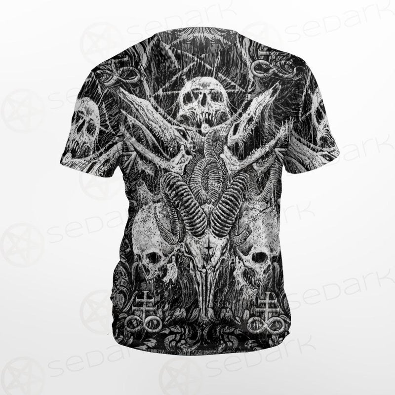 Satan and SKULL SED-0102 Unisex T-shirt