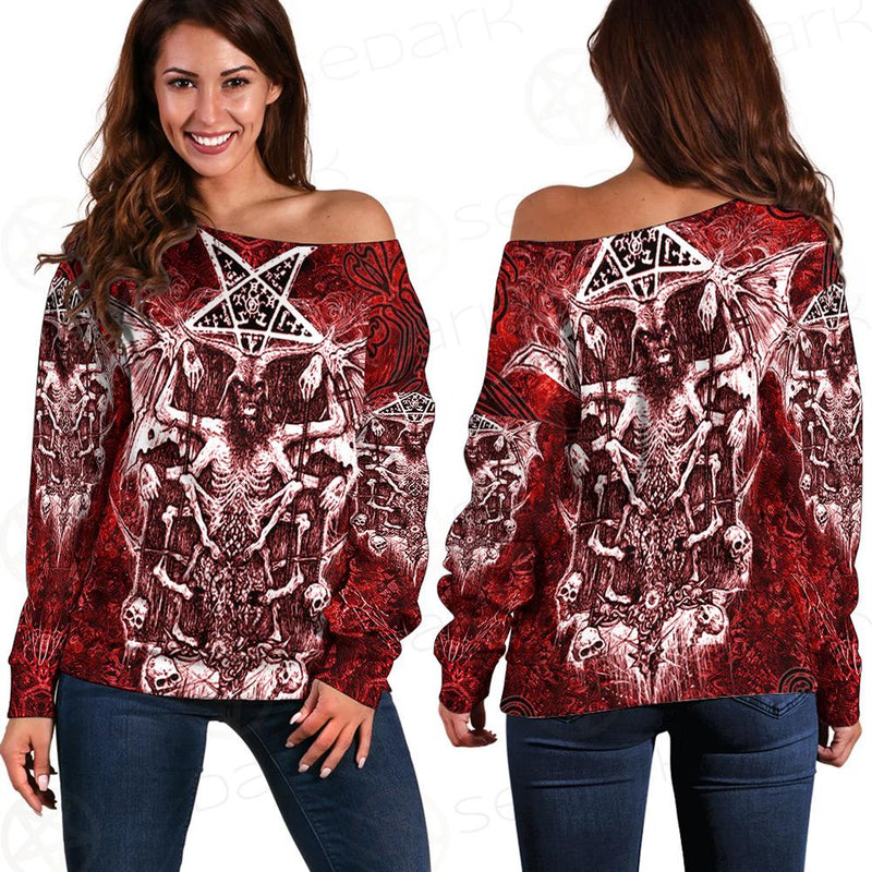 Red Satan SED-0103 Off Shoulder Sweaters