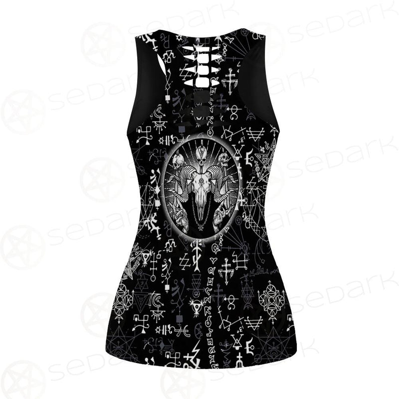 Satan Symbol SED-0104 Hollow Out Tank Top