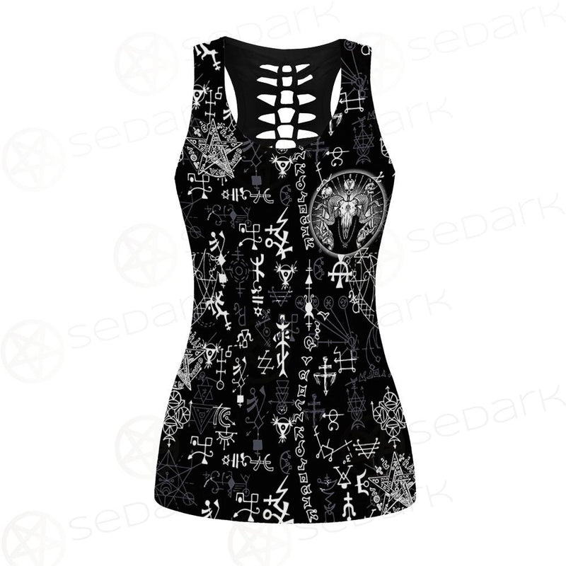 Satan Symbol SED-0104 Hollow Out Tank Top