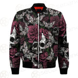 Rose Death Moth Skull SED-0105 Bomber Jacket