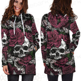 Rose Death Moth Skull SED-0105 Hoodie Dress