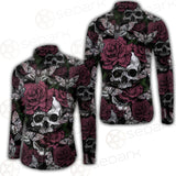 Rose Death Moth Skull SED-0105 Long Sleeve Shirt