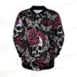 Rose Death Moth Skull SED-0105 Button Jacket