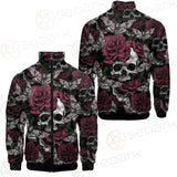 Rose Death Moth Skull SED-0105 Stand-up Collar Jacket