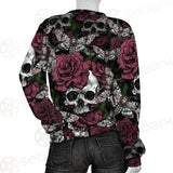 Rose Death Moth Skull SED-0105 Unisex Sweatshirt