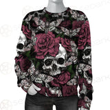 Rose Death Moth Skull SED-0105 Unisex Sweatshirt