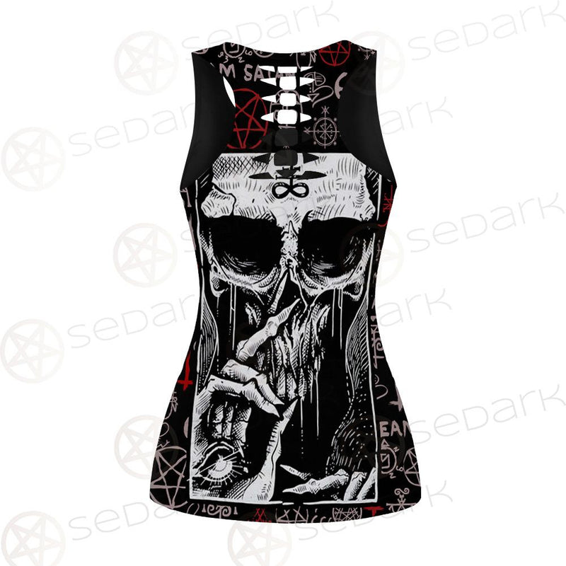 Skull Satan SED-0106 Hollow Out Tank Top