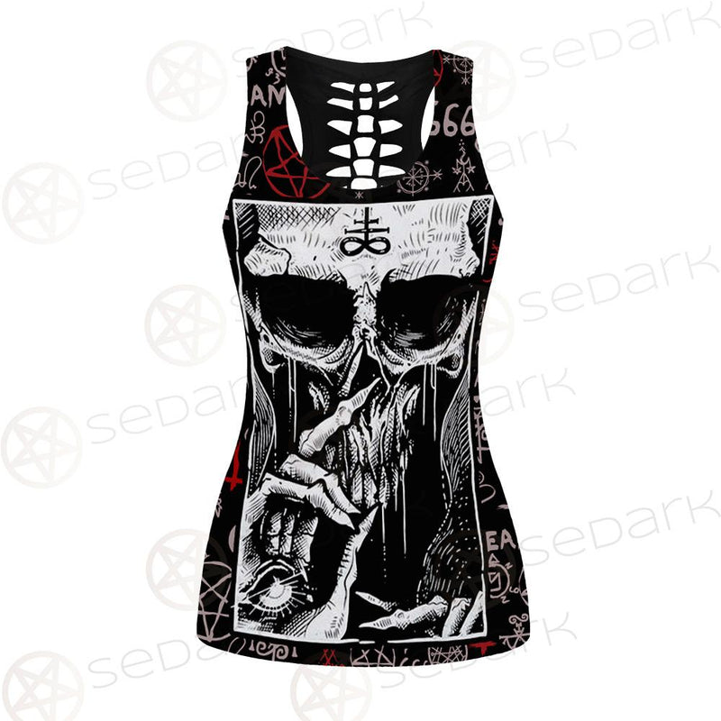 Skull Satan SED-0106 Hollow Out Tank Top