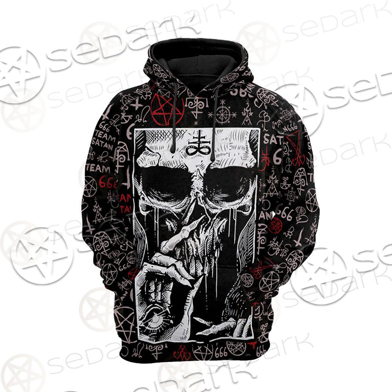 Skull Satan SED-0106 Hoodie Raglan