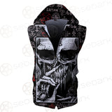 Skull Satan SED-0106 Zip Sleeveless Hoodie