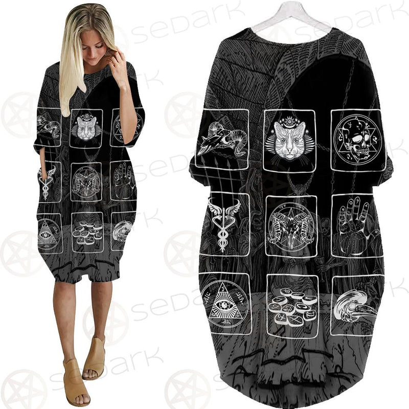 Icon Satan SED-0107 Batwing Pocket Dress