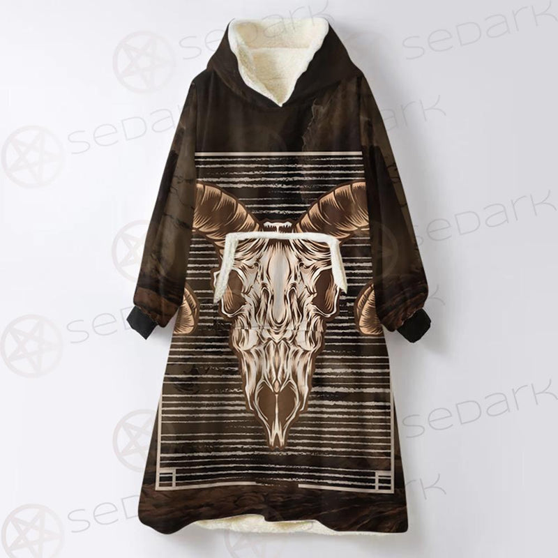 Satan and Skull SED-0108 Oversized Sherpa Blanket Hoodie