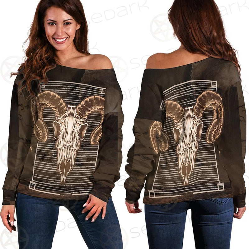 Satan and Skull SED-0108 Off Shoulder Sweaters