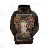 Satan and Skull SED-0108 Hoodie Raglan