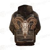 Satan and Skull SED-0108 Hoodie Raglan Zip