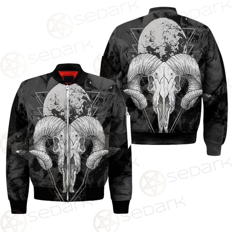 Moon Skull Satan SED-0109 Bomber Jacket