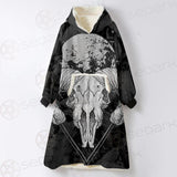 Moon Skull Satan SED-0109 Oversized Sherpa Blanket Hoodie