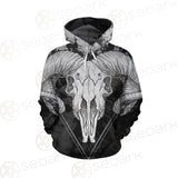 Moon Skull Satan SED-0109 Hoodie Allover