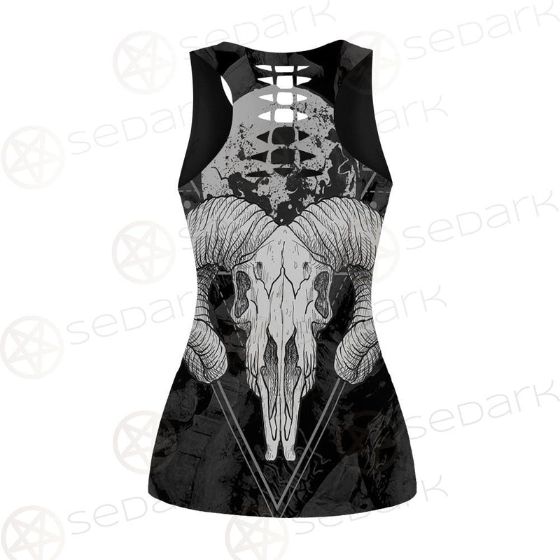 Moon Skull Satan SED-0109 Hollow Out Tank Top