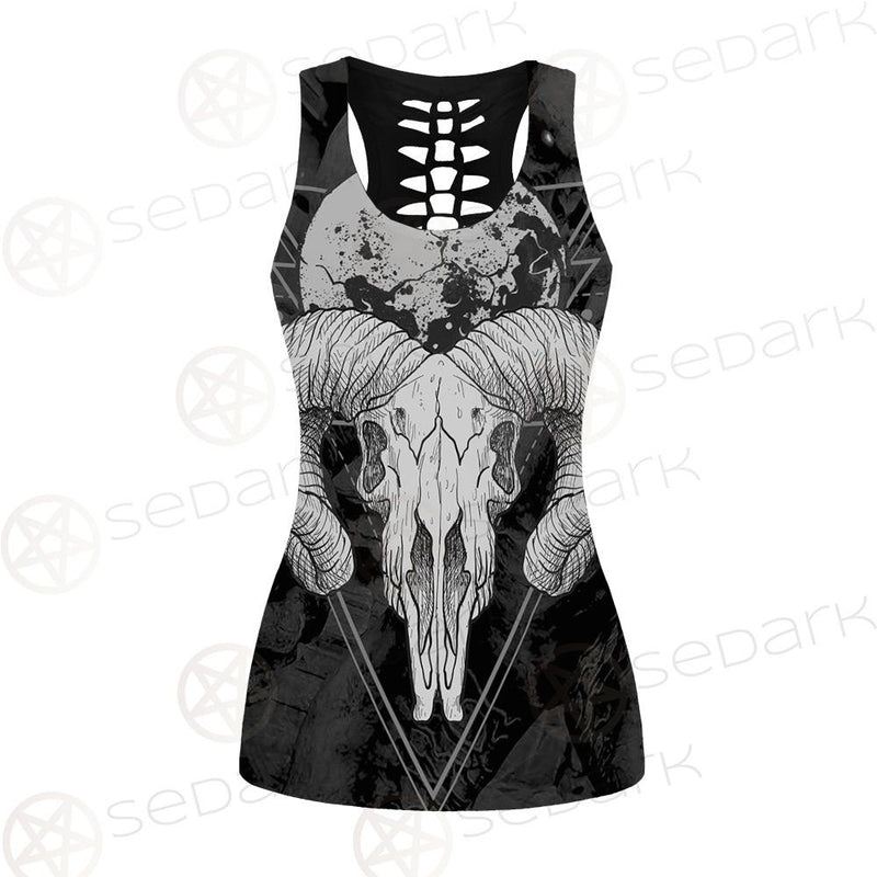 Moon Skull Satan SED-0109 Hollow Out Tank Top