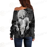 Moon Skull Satan SED-0109 Off Shoulder Sweaters