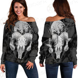 Moon Skull Satan SED-0109 Off Shoulder Sweaters