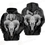 Moon Skull Satan SED-0109 Hoodie Raglan