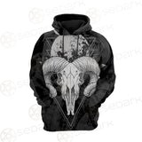 Moon Skull Satan SED-0109 Hoodie Raglan