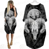 Moon Skull Satan SED-0109 Batwing Pocket Dress
