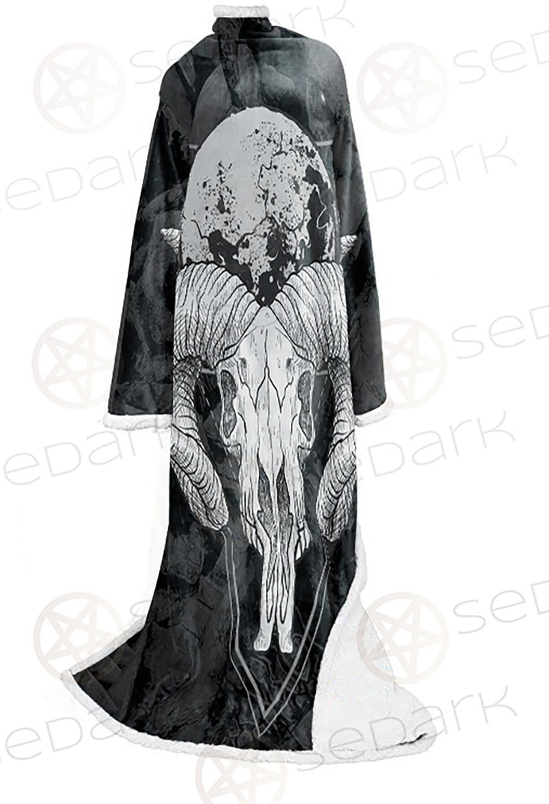 Moon Skull Satan SED-0109 Sleeved Blanket