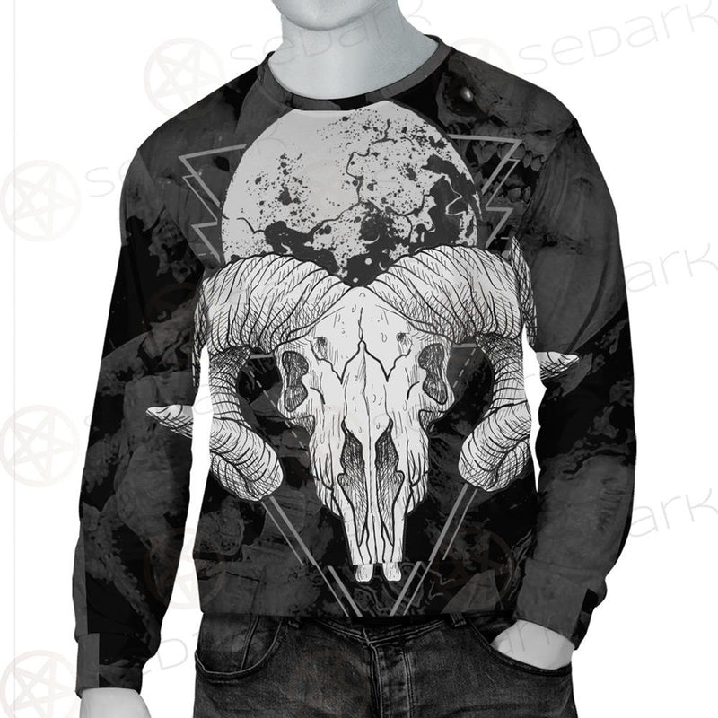Moon Skull Satan SED-0109 Unisex Sweatshirt