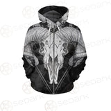 Moon Skull Satan SED-0109 Zip-up Hoodies