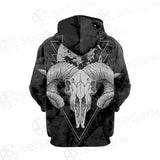 Moon Skull Satan SED-0109 Hoodie Raglan Zip