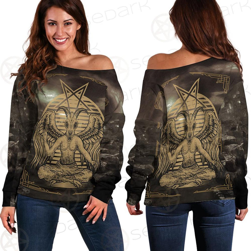 New Baphomet SED-0110 Off Shoulder Sweaters