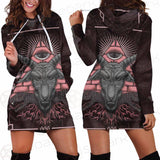 Satan Skull SED-0111 Hoodie Dress