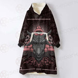 Satan Skull SED-0111 Oversized Sherpa Blanket Hoodie